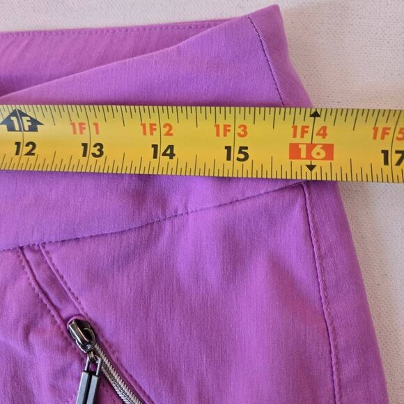 Jamie Sadock Womens Skinnylicious Pull On Athletic Golf Capri Pants Lilac Size 8 - Picture 8 of 11